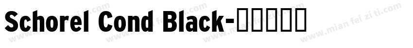 Schorel Cond Black字体转换